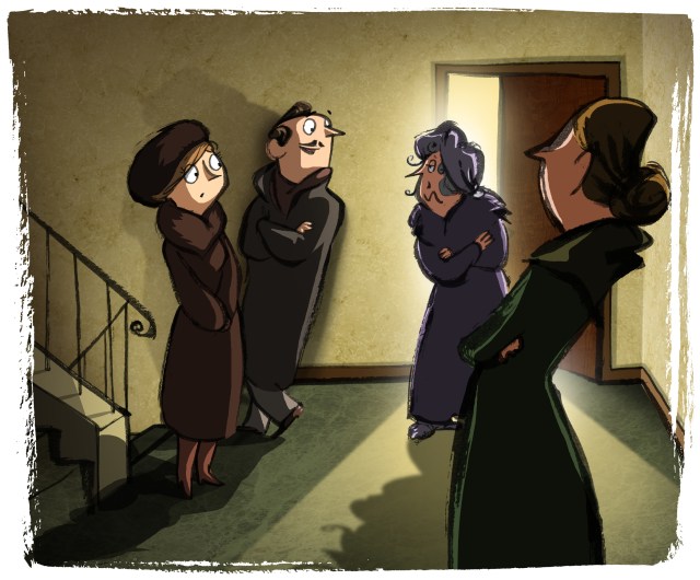 conflab on the stairway